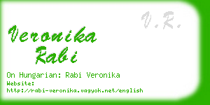 veronika rabi business card